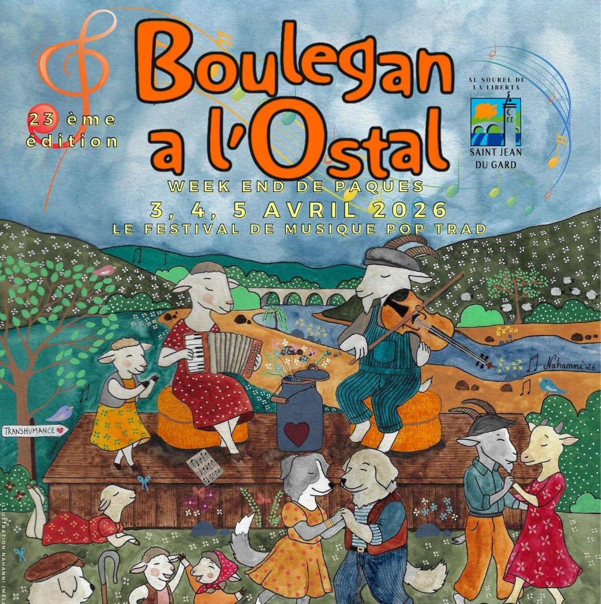 Affiche du festival Boulegan à l'Ostal