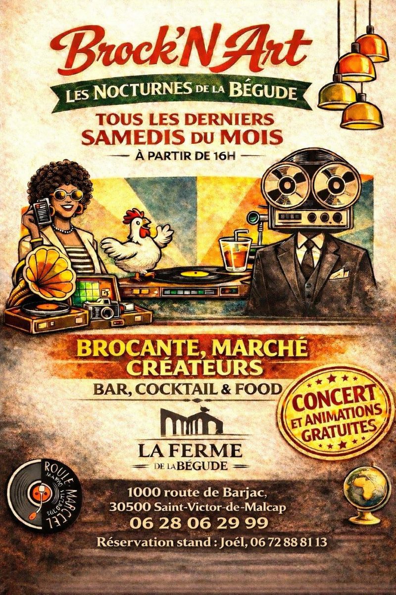 Affiche de Brock'n art - les nocturnes à Saint-Victor-de-Malcap