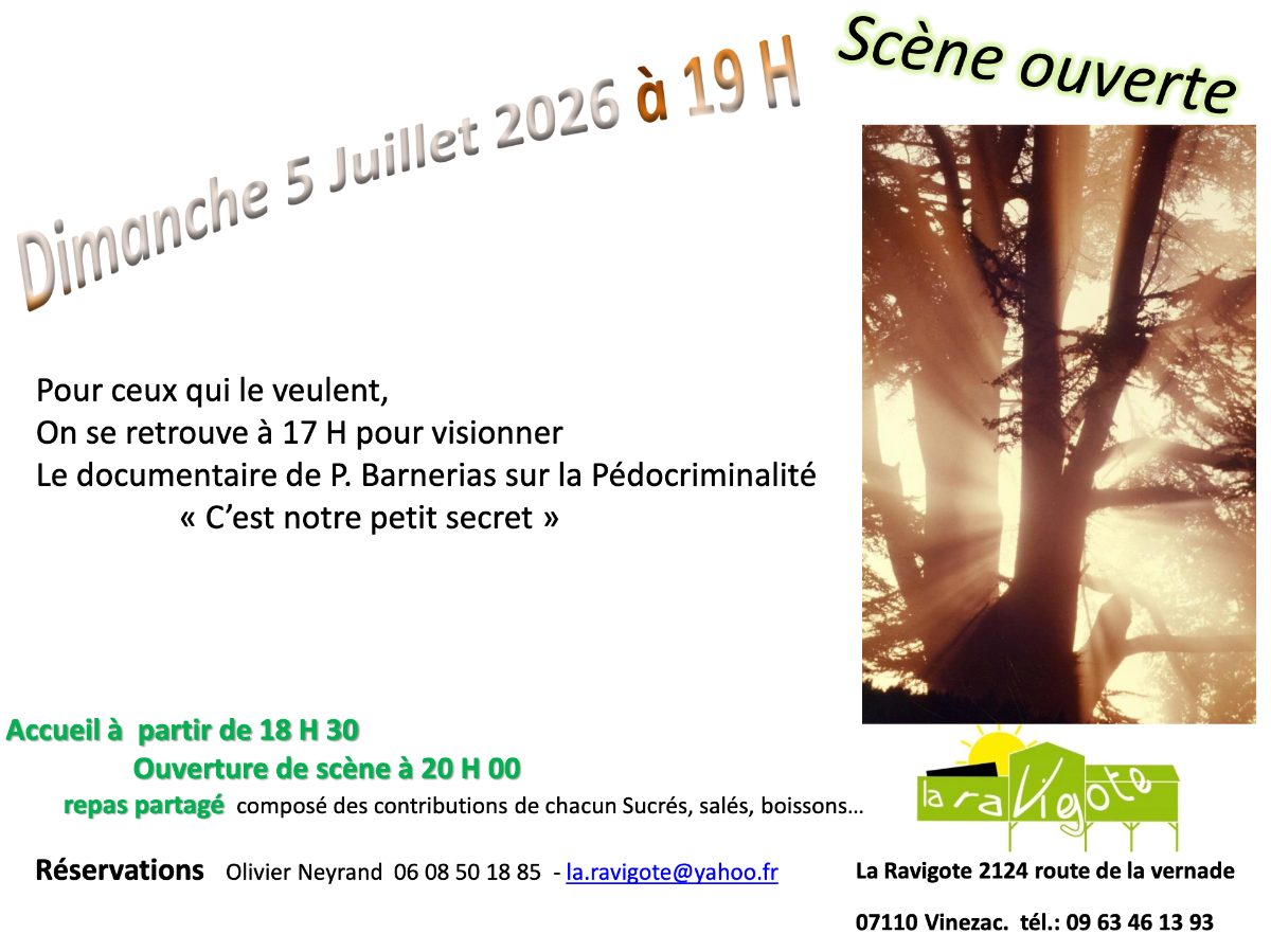 Affiche de Scène ouverte à Vinezac