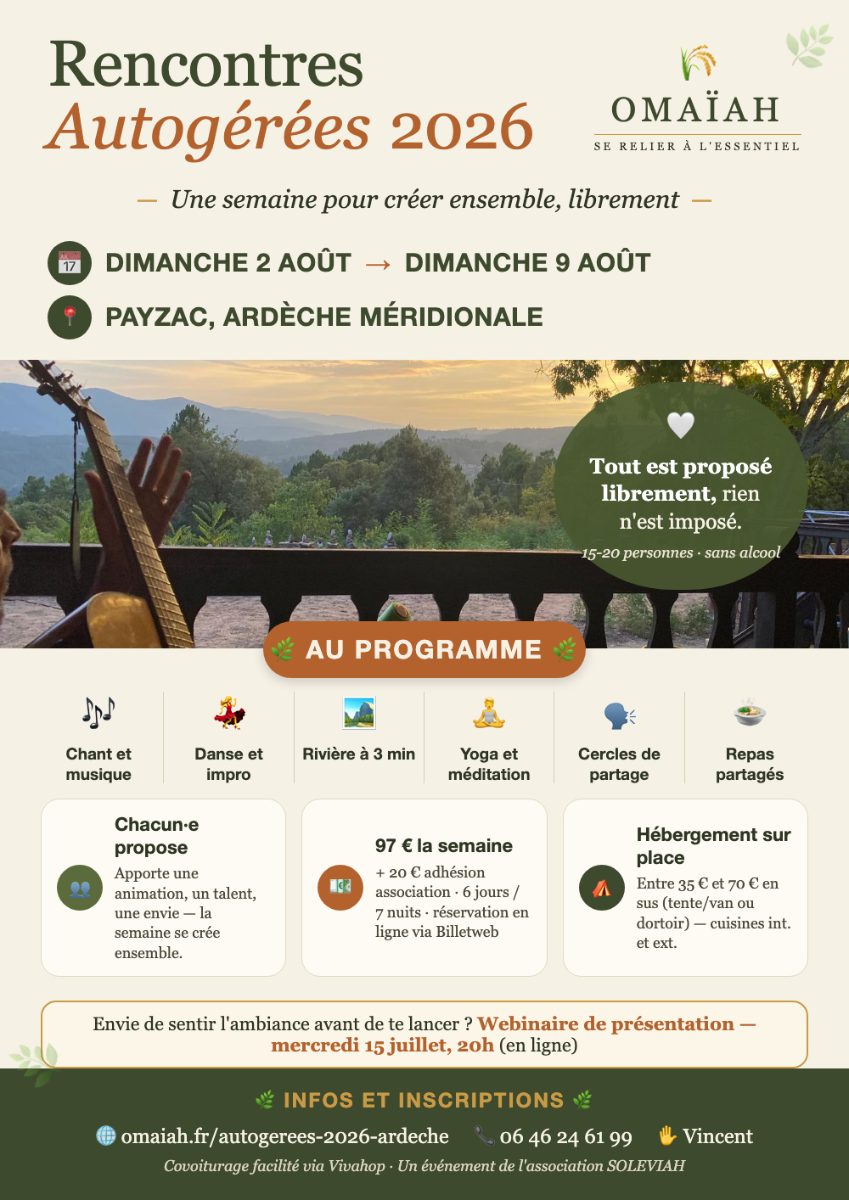 Rencontres autogérées Ardèche
