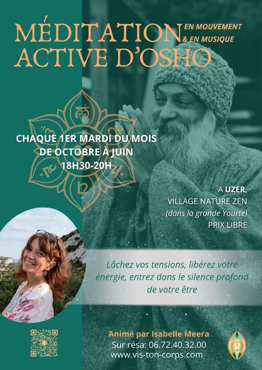 Affiche de Méditation active d'osho à Uzer