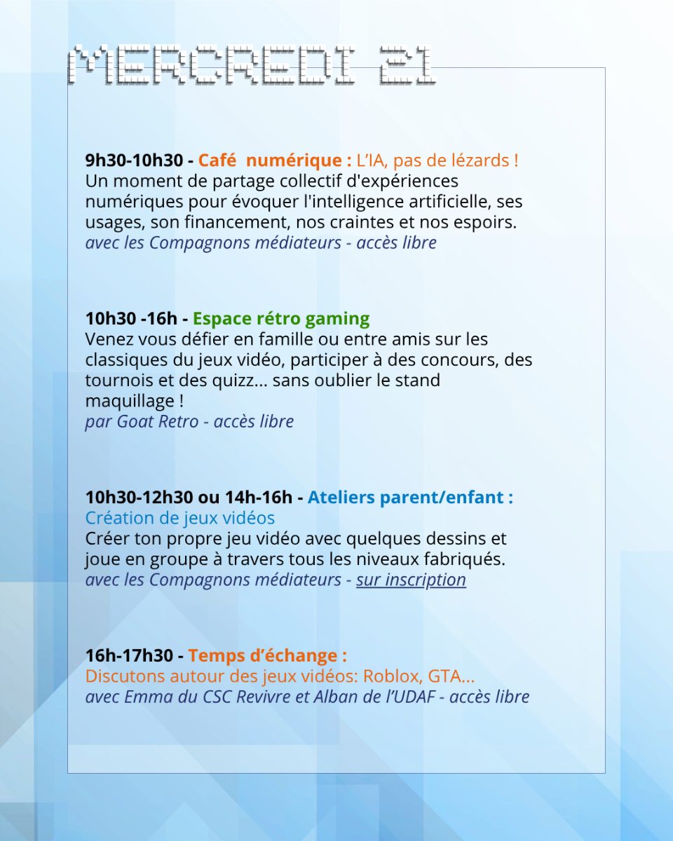 Affiche de Les Olympiades du Numérique à LES VANS