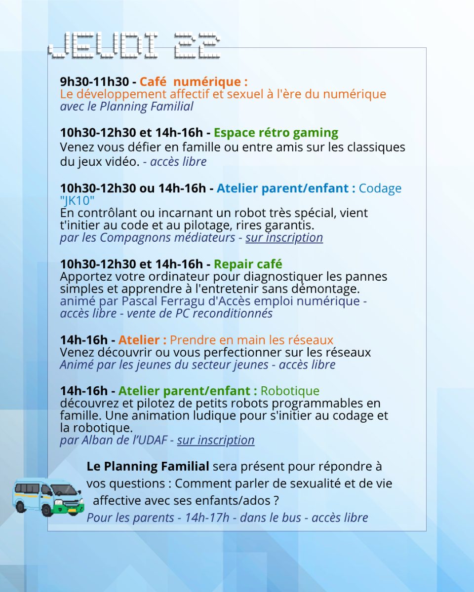 Affiche de Les Olympiades du Numérique à Les Vans