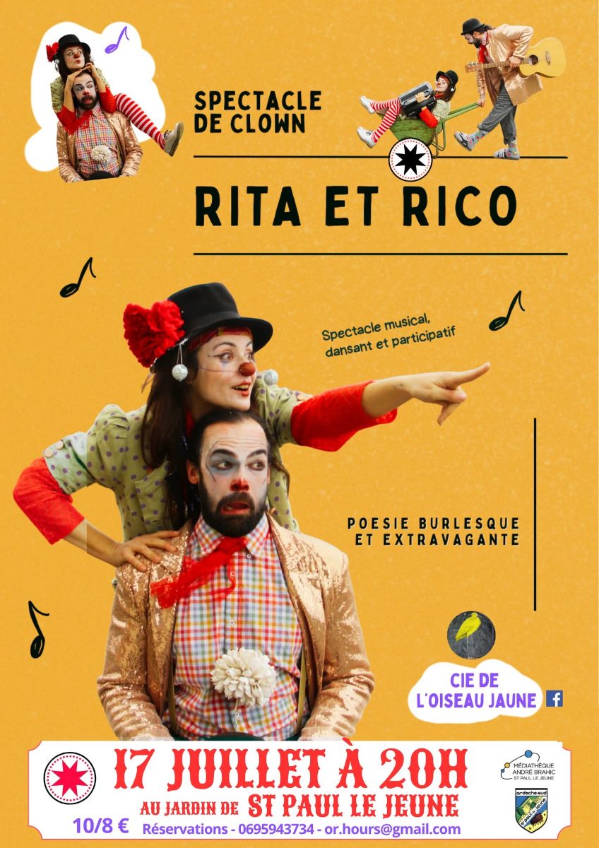 Affiche Spectacle RITA ET RICO