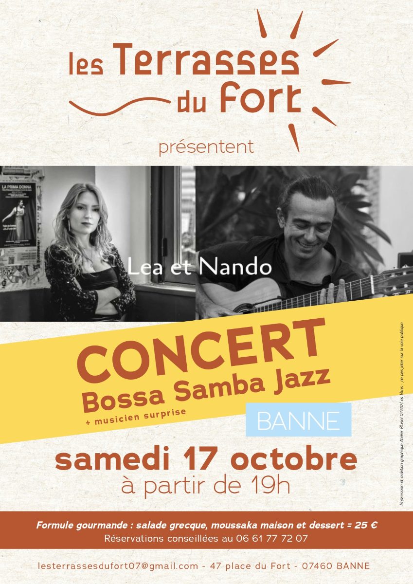 Affiche de Concert Lea et Nando à Banne