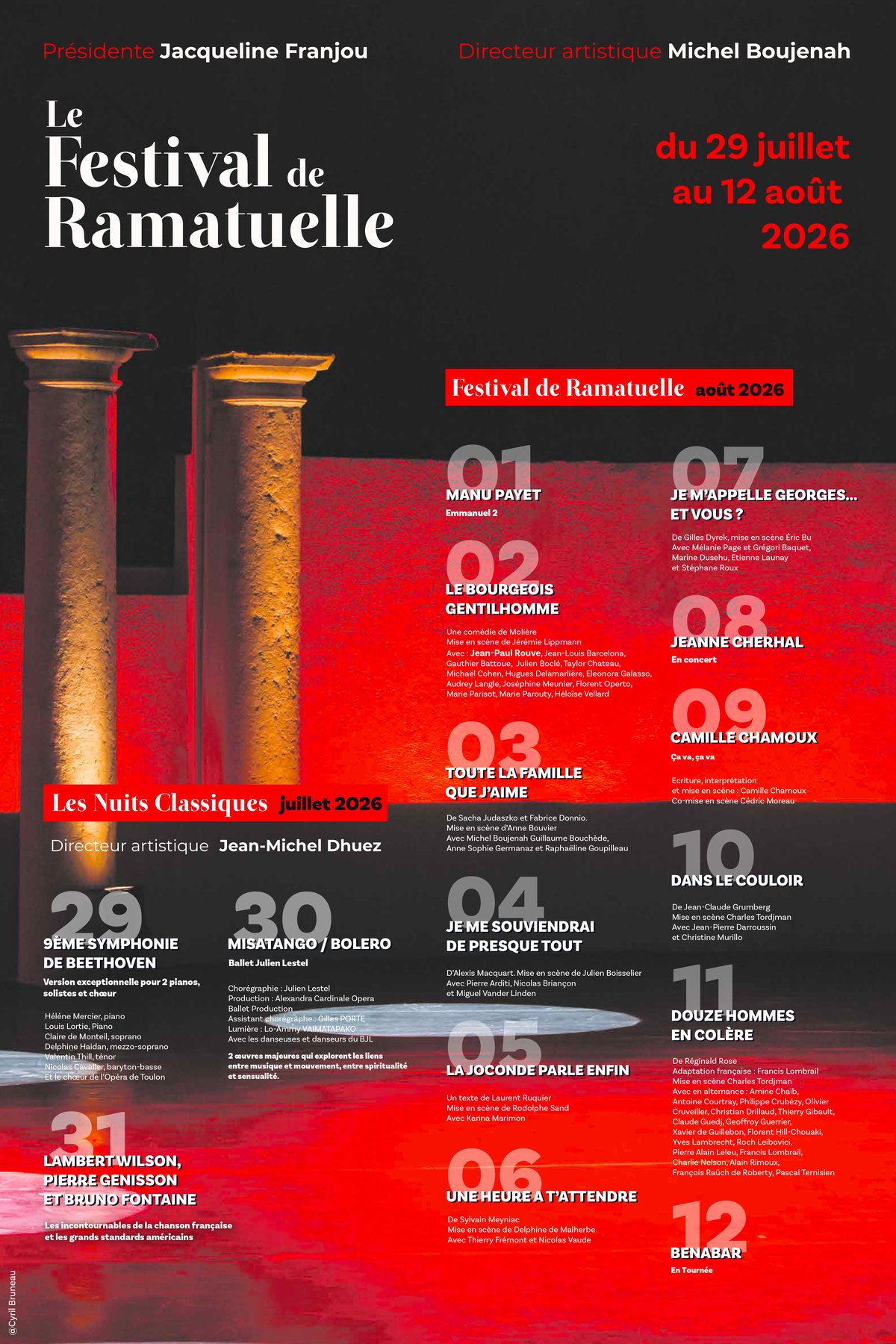 Affiche du festival Festival de Ramatuelle
