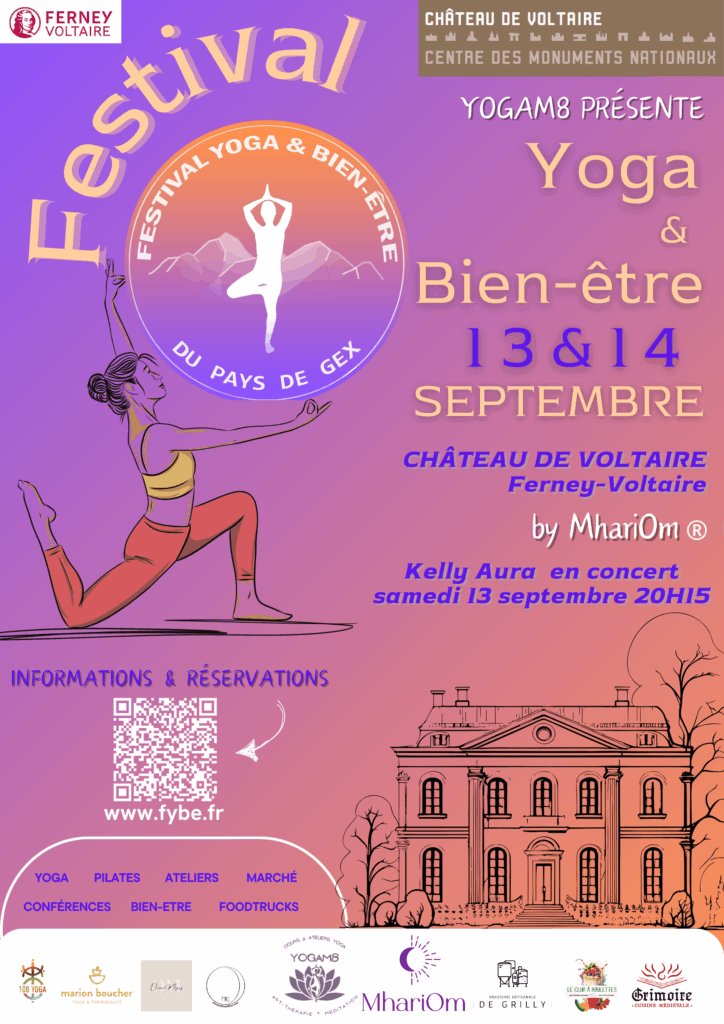 Affiche du festival FYBE Yoga & Bien-être
