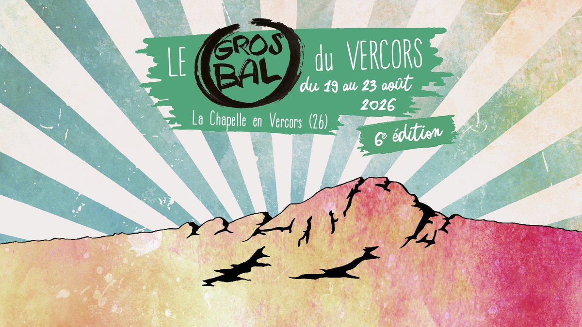 Affiche du festival Gros Bal du Vercors