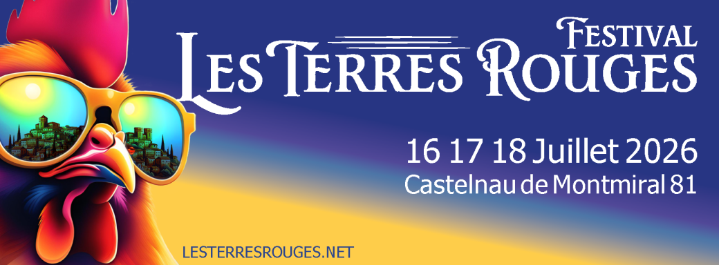 Affiche du festival Les Terres Rouges