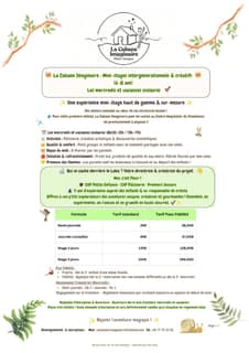 Mini stages enfants