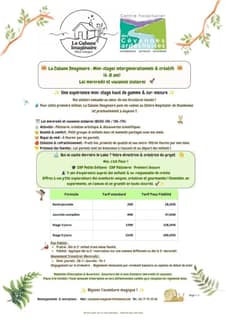 stages Enfants mercredi/vacanc