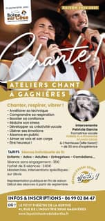 Ateliers chant à gagnières